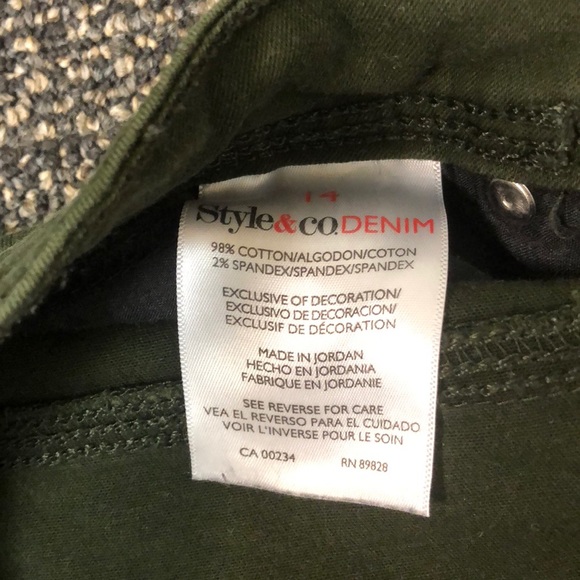 Women’s Style & Co. Colored Denim Jean-Size 14 - Picture 5 of 5